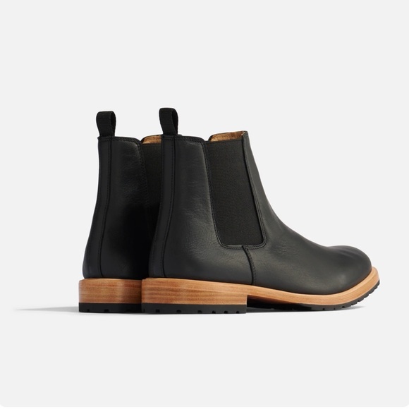 Nisolo Black Leather Ankle Boots